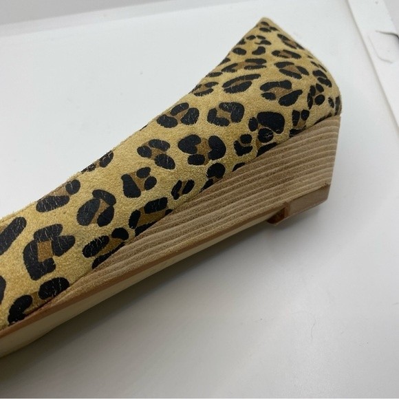 Matt Bernson Women's Leopard Leather Slip On Shoes 10 - Picture 4 of 8